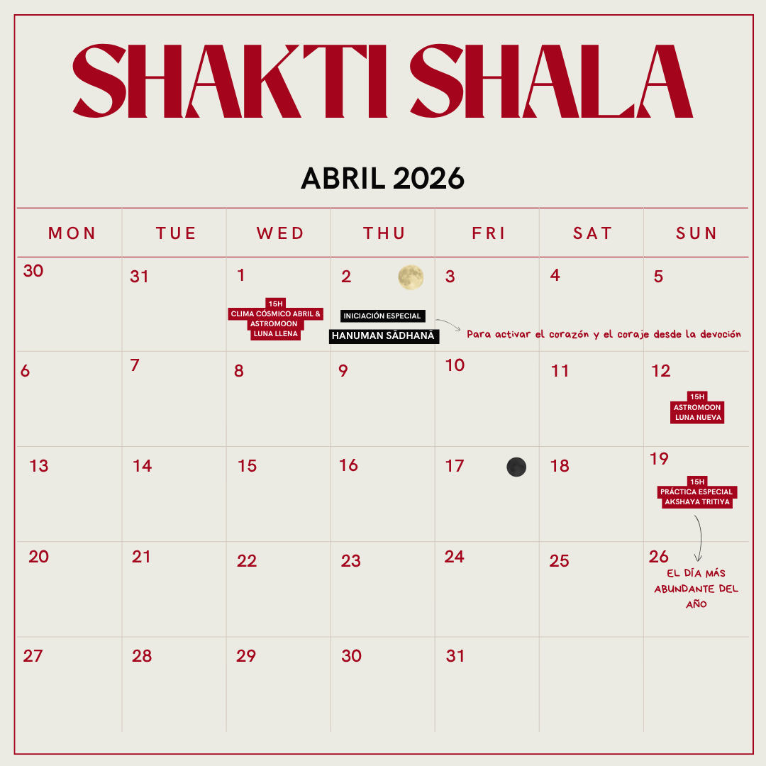 calendario shala abril 26